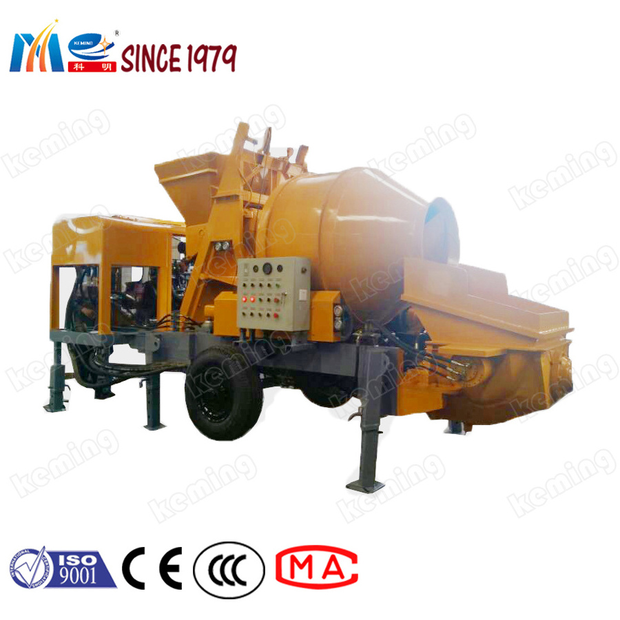 Portable Concrete Pump Diesel Engine Portable Concrete Mixer Pump with Remote Control