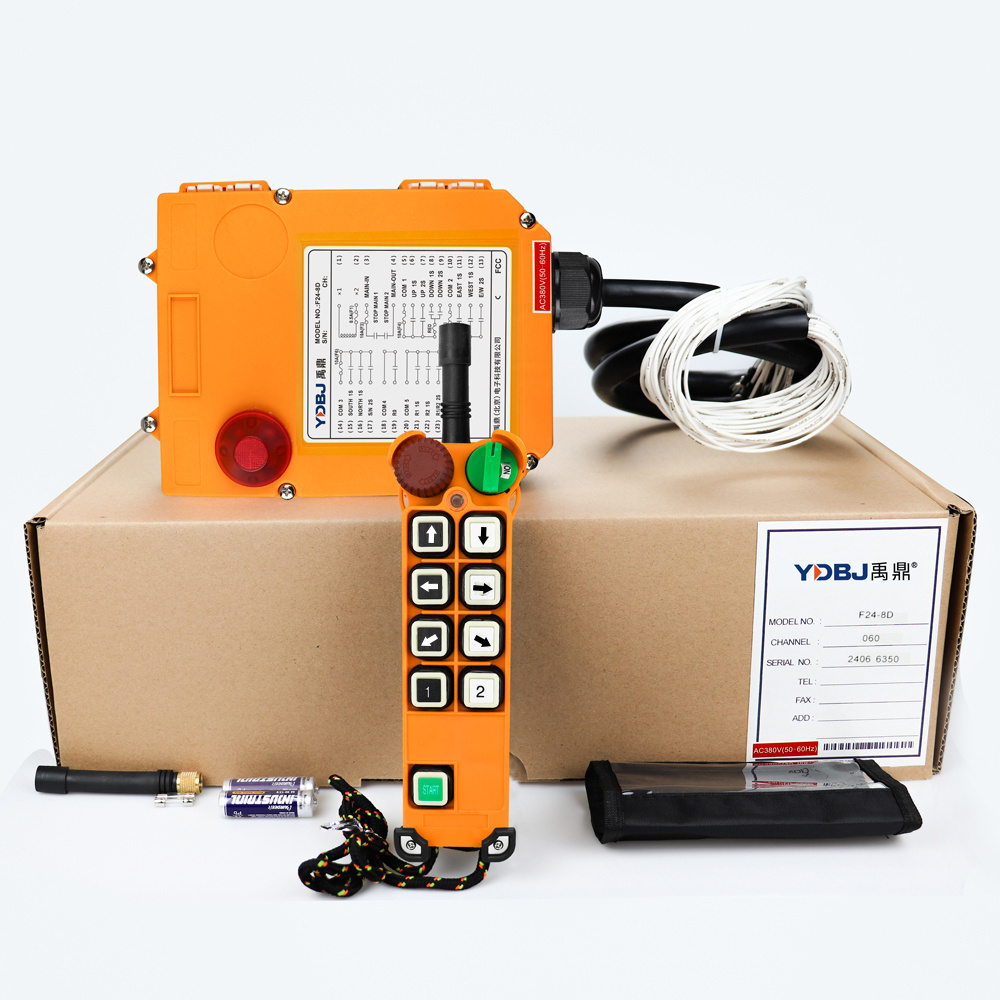 F24-8D radio industrial electric hoist overhead crane wireless remote control