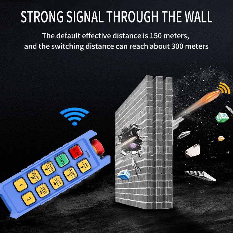 F21-8S+ lifting winch controller overhead crane hoist radio handing industrial wireless smart remote control