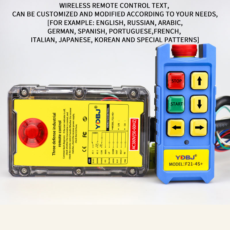 F21-4S+ lifting winch controller overhead crane hoist radio handing industrial wireless smart remote control