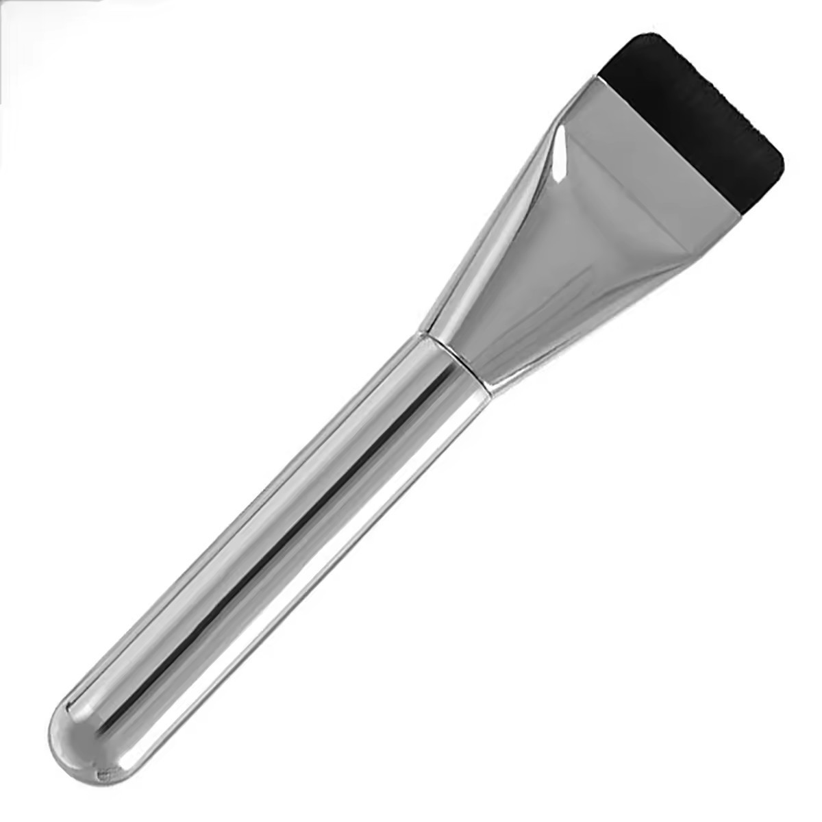 2024 New  Silver Face Masking Brush Liquid Foundation Film Brushes Single One Line Shape Foundation Brush