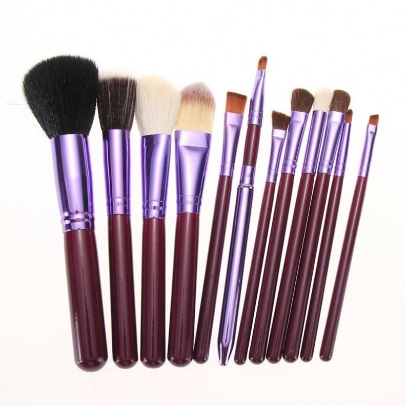 2023 New Products Factory Direct Sales 12 pcs Makeup Brushes Set with PU Barrels