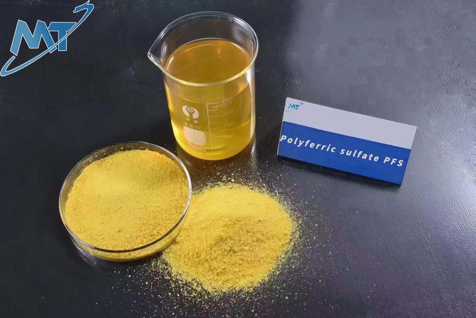 High quality coagulant yellow powder polyferric sulfate pfs for industrial wastewater treatment