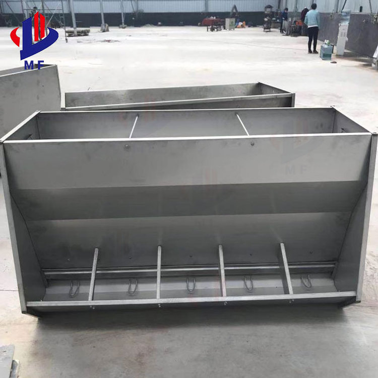 Piglet trough double side stainless steel pig farm hog feeding equipment