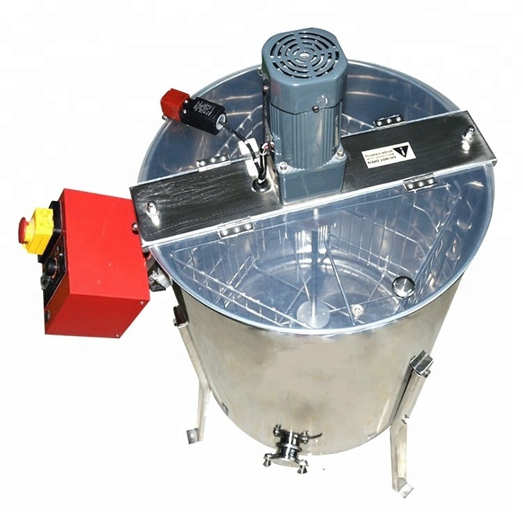 Stainless steel centrifugal commercial automatic 4 frames electric motor radial used honey extractor electric for sale