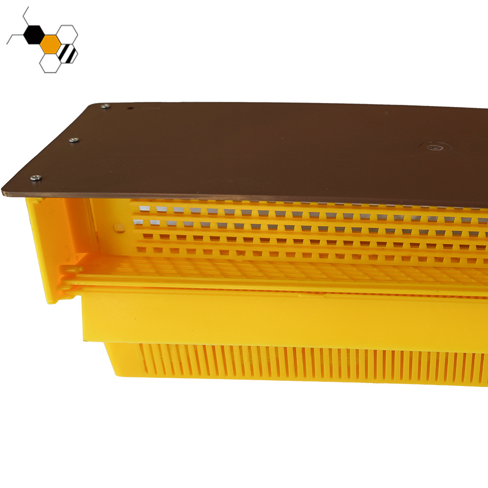 Beekeeping pollen trap yellow plastic bee pollen trap