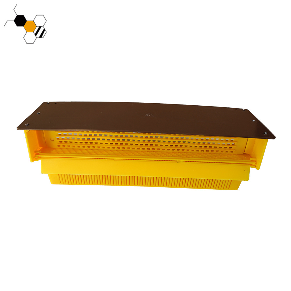 Beekeeping pollen trap yellow plastic bee pollen trap