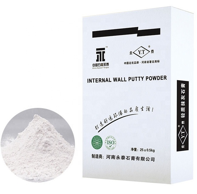 gypsum powder 25kg bag building materials putty powder wall putty price