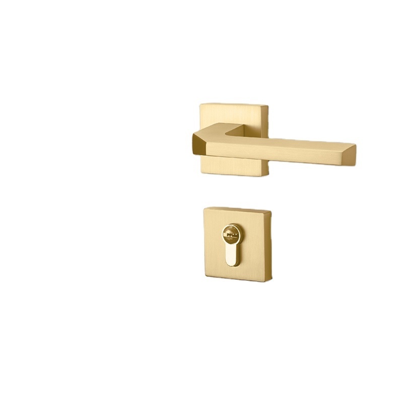 Durable Gold Weatherproof Outdoor Lever Lock for Gates and Exterior Doors