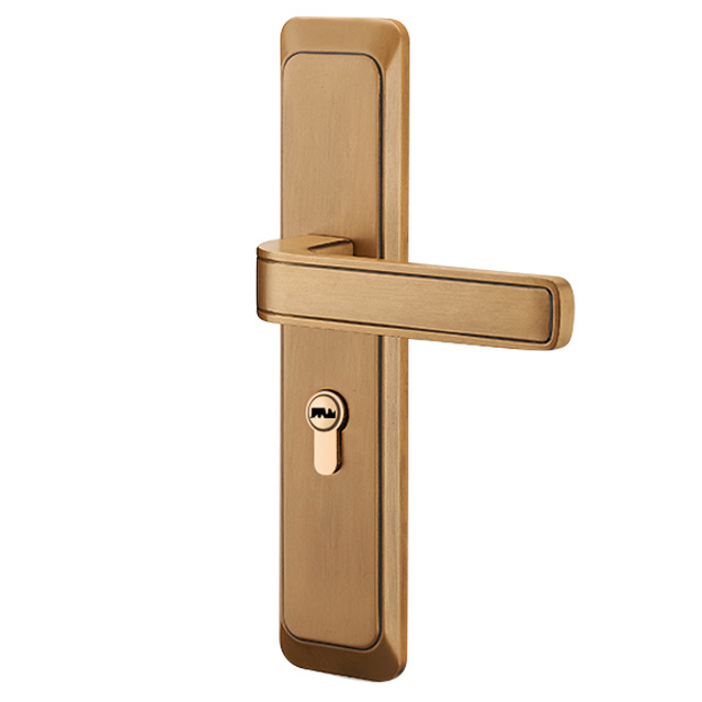 Good Quality Modern Simple Security Anti-Theft Wooden Door Handle Set Lock for Interior Door