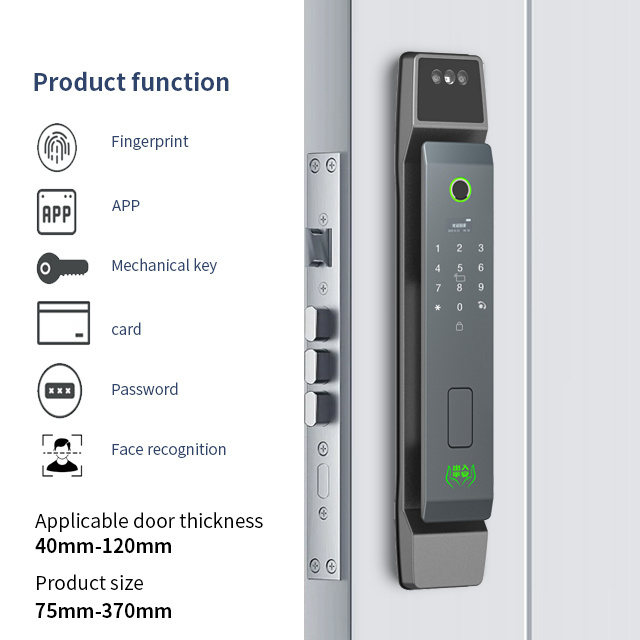 Smart Security Hub Door Lock with APP Control, Temporary Password, Bluetooth