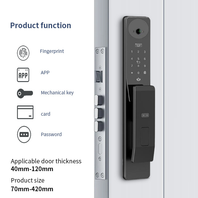 Wireless Control Hub Smart Door Lock with APP, Temporary Password, Bluetooth