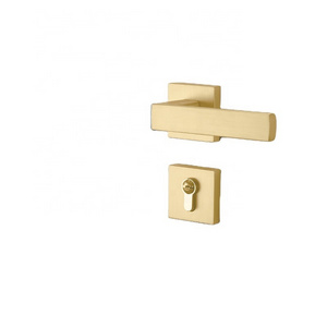 Sturdy Gold Heavy-Duty Commercial Door Lever Lock at Wholesale Pricing