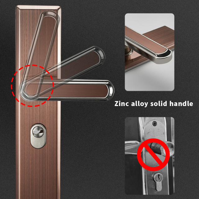 Exterior Door Lock with Anti-theft Function and Fireproof Material for Enhanced Safety door lock