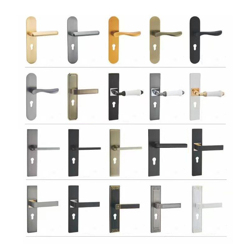 stainless steel modern entrance door pull handle wooden hidden door lock mortise hardware door lock