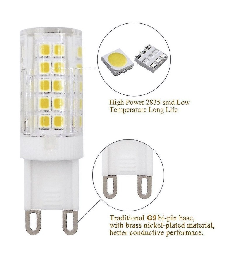 AC220-240V 4W 500lm 4000K  3duan  dimmable mini intertek lighting dimmable g9 led bulb 2700k for home