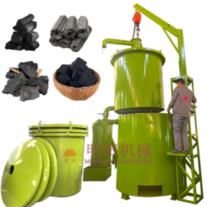 Economical Coconut Shell Charcoal Coal making Machine Coconut Shell Activated Carbon machine