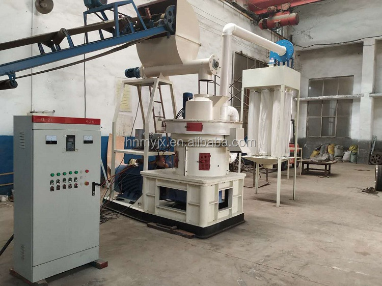 Pellet Making Machine 1-10t/h Biomass Straw Rice Husk Firewood Waste Briquette Vertical Ring Die Biomass Wood New Product 2020