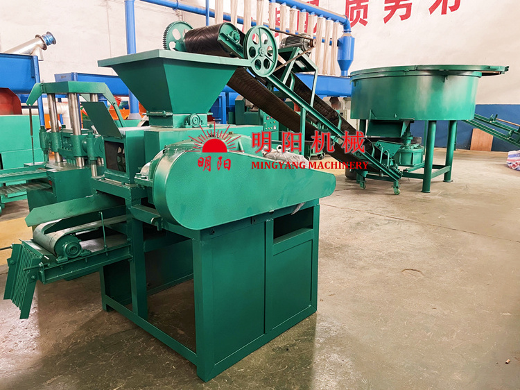 Pressing Pressure Ball Machine Rice Husk Coal Briquette Roller Press Charcoal Briquetting Machine