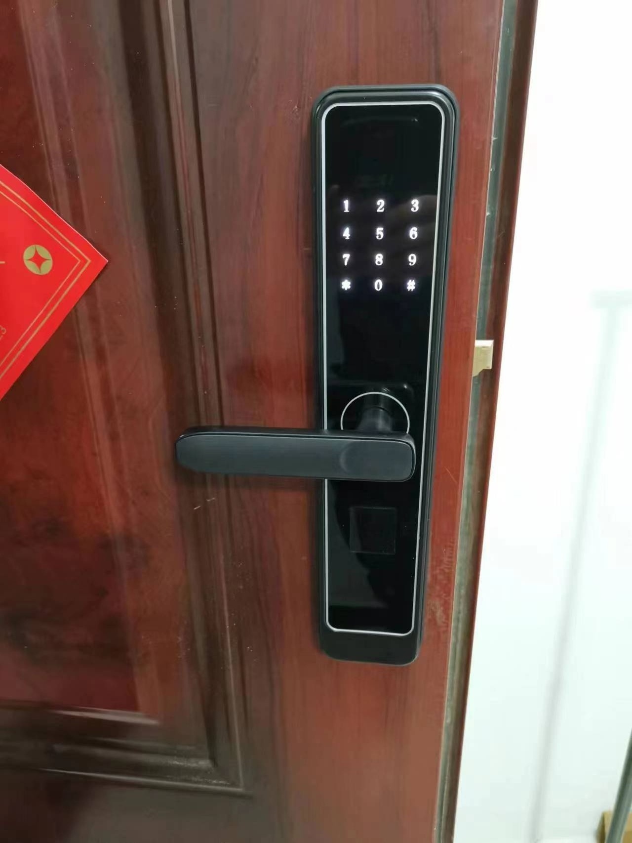 Outdoor Double Sided Electric Door Lock Fingerprint Waterproof Lock Tuya App Smart Digital Code Patio Sliding Gate Door Lock