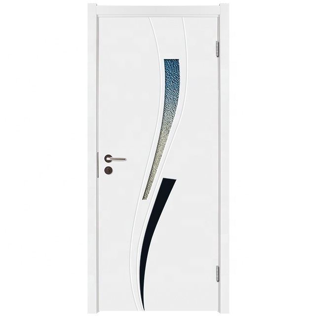 MDOOR Modern Design Soundproof Hotel Door Internal Bedroom Waterproof Abs Pvc Interior Wpc Doors For Room