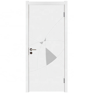 MDOOR Modern Design Soundproof Hotel Door Internal Bedroom Waterproof Abs Pvc Interior Wpc Doors For Room