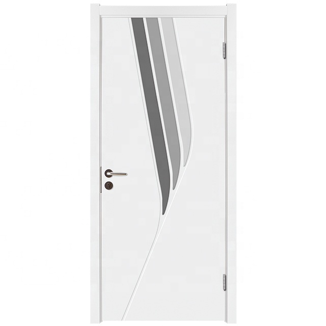 MDOOR Modern Design Soundproof Hotel Door Internal Bedroom Waterproof Abs Pvc Interior Wpc Doors For Room