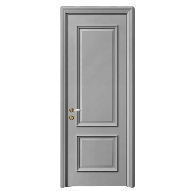 Made in China solid natural bedroom interior solid hotel wood doors interior white