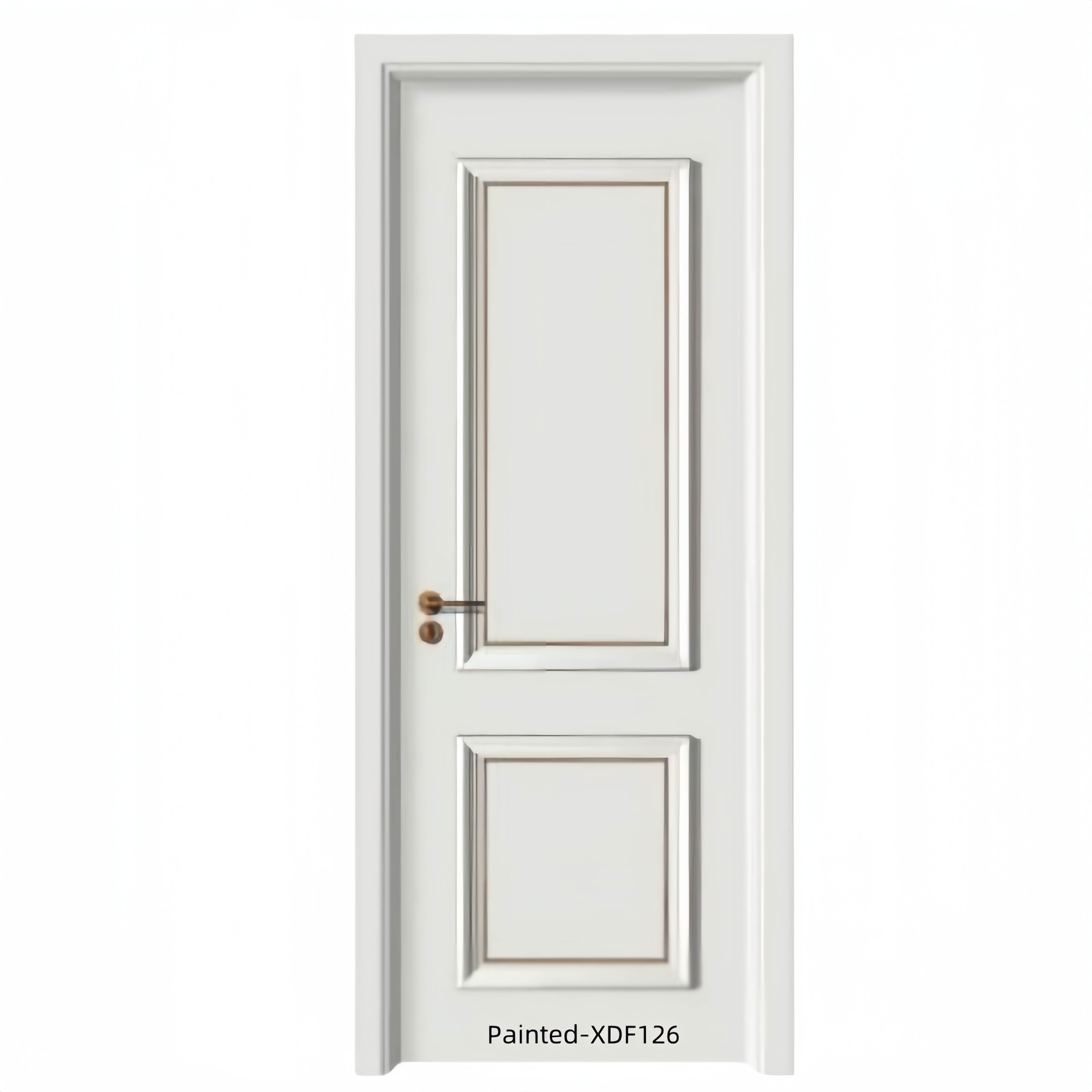 Made in China solid natural bedroom interior solid hotel wood doors interior white