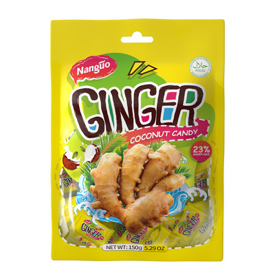 Wholesale japan sweets candy low sugar ginger Halal candy in bulk