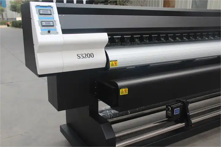 Digital Inkjet Vinyl Printer 3.2m Four I3200e1 Printhead Eco Solvent Machine For Car Sticker Flex Banner