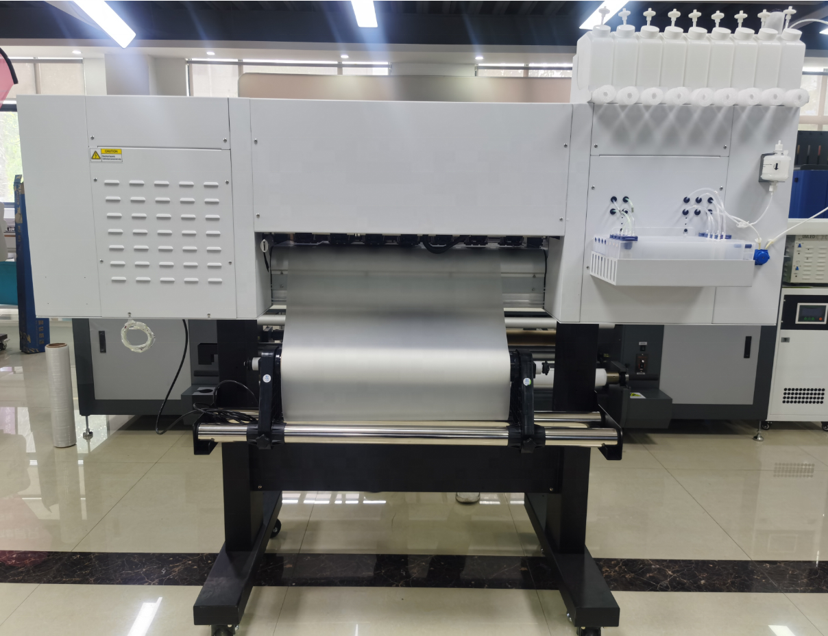 NDL 24 Inch 60cm Roll To Roll Pet Film Transfer Printer Cmykw Ink Printer For Garment Printing Dtf Direct To Film Dtf Printer