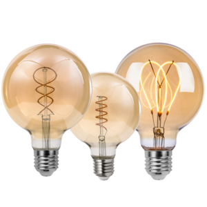 China Supplier Electric Antique Retro Edison Style Dimmable G80 G125 G125 4W B22 E26 E27 110V 220V Spiral Soft Led Filament Bulb