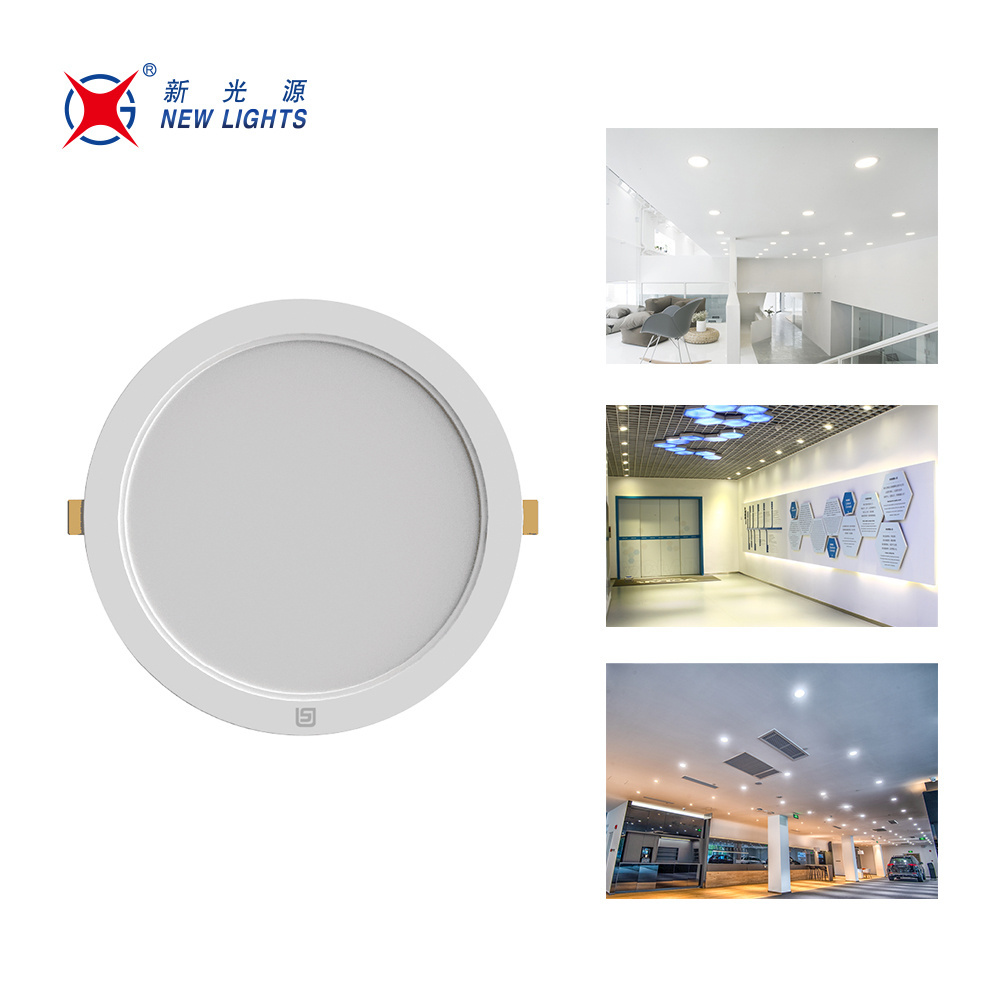 Round LED Small Panel Light Back Emission Recessed 5W 9W 12W 24W Plastic 2.5 inch 4 inch 6 inch 8 inch