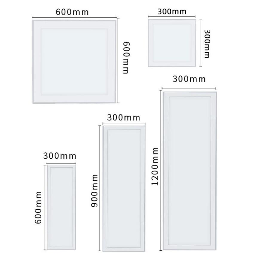 2023 Best Selling 36W/40W/48W/60W/72W 2FT/4FT 60*60/ 30*120/ 60*120 Back Emission Side Emission LED Large Panel Light