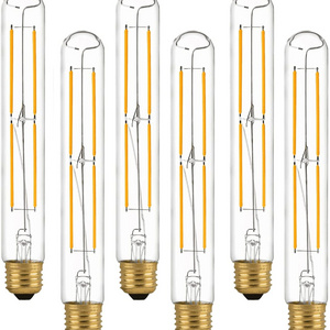 Decorative Factory Wholesale 2w/4w/6w/8w/10w/12w T-Series Clear Opal Amber Dimmable  T9 LED Filament Bulb