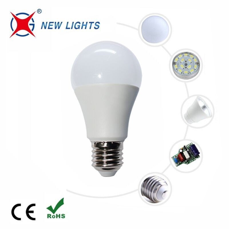 Stock Ready To Ship Cheap Price Cool White 6500K 220V E27 A60 A65 7W 560lm 10W 800lm 15W 1200lm Aluminum Plastic Led Light Bulb