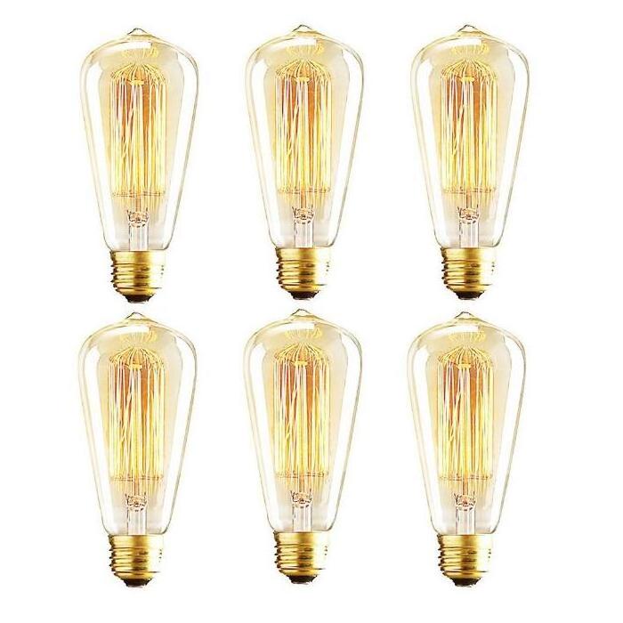 E26 E27 B22 25W 40W 60W ST64 G80 G95 T45 T30 A19 A60 Retro Filament Incandescent Vintage Edison Lamp Bulbs