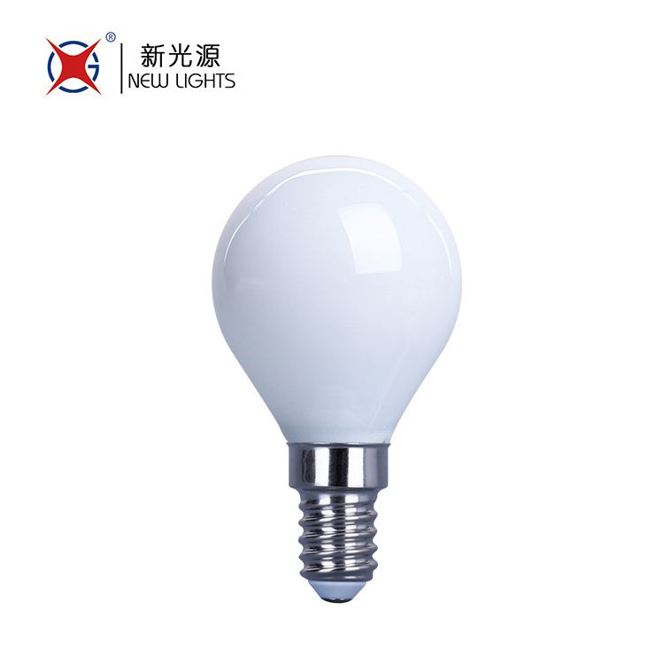 2022 China Hot Selling 2W 4W 5W Glass E12 E14 E26 E27 B15d B22d Clear Frosted Opal Amber Reflector G45 LED Filament Bulb