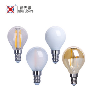 2022 China Hot Selling 2W 4W 5W Glass E12 E14 E26 E27 B15d B22d Clear Frosted Opal Amber Reflector G45 LED Filament Bulb