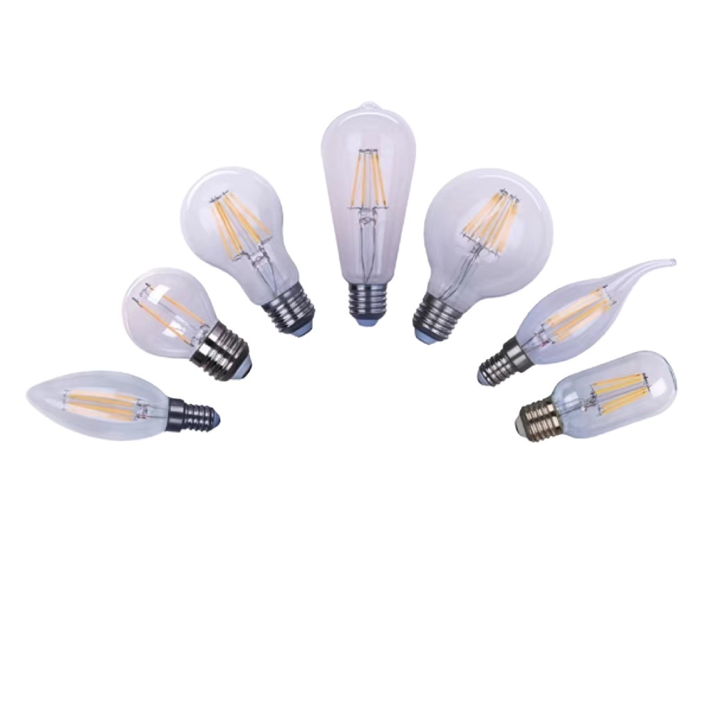 A C G ST T Series Ra80 4W 6W 10W 12W E12 E14 E26 E27 B15d B22d CCT Clear Glass LED light Filament Indoor