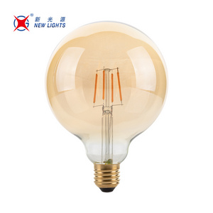 China Factory Supplier 4W 6W 8W 10W 12W 15W 3500K 6000K Glass E26 E27 B22d CCT Amber Dimmable G125 LED edison Bulb Filament Bulb