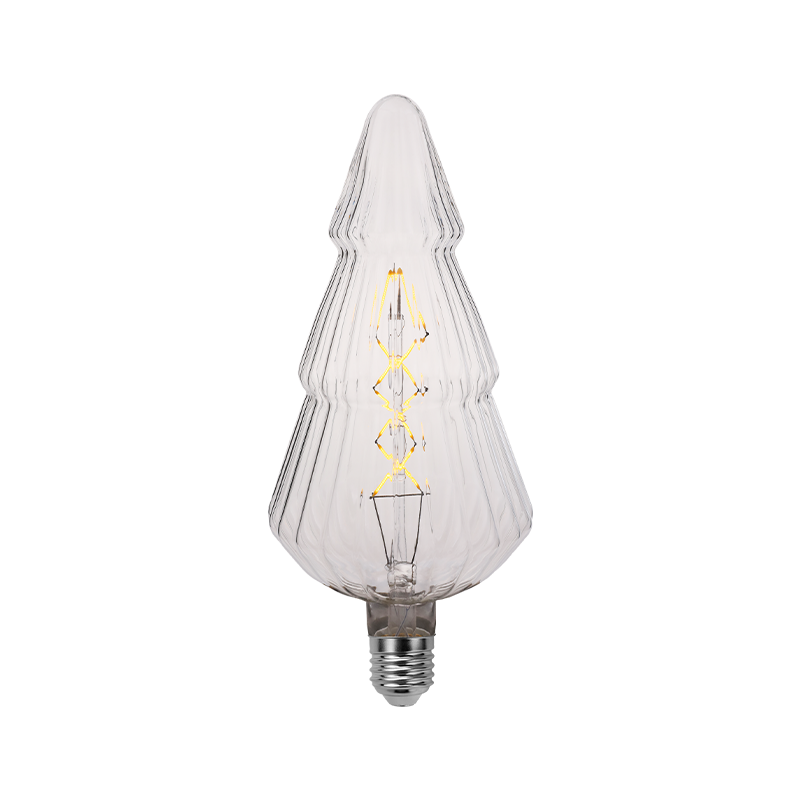 China Factory Decorative 4W Glass E26 E27 B22d 1800K 2200K 60lm Amber Clear Dimmable Special Shape Bulb LED Filament Bulb