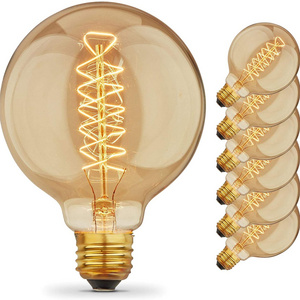 Good Sell Decorative Vintage Style 40W/60W E26/E27 Antique Tubular Style G80 G95 G125 Edison Bulb