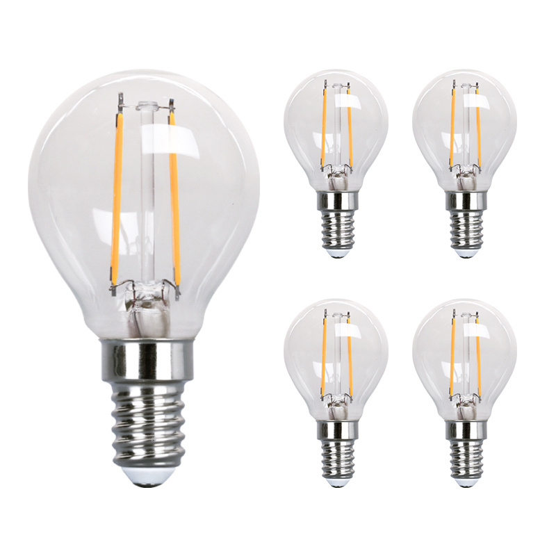 E12 E14 E26 E27 P45 G45 G50 G14 2W 3W 4W 5W Clear Amber Opal Frosted Vintage Edison Electric Light Bulb Filament Lamp LED Bulb