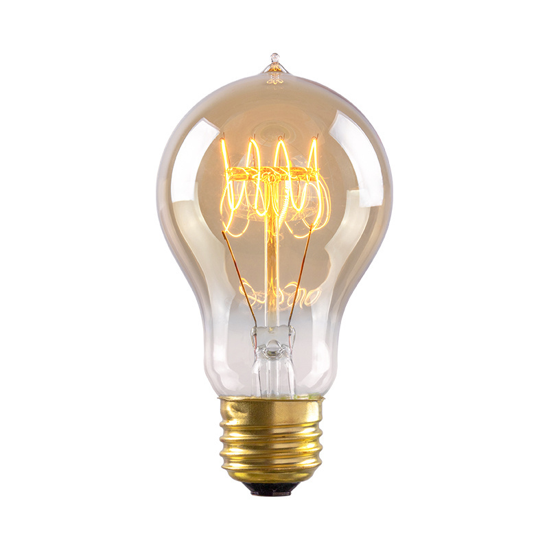 Factory Wholesale Warehouse C35 A60 ST64 G80 T30 Clear Amber 40W 60W Chandelier Z T Spiral Squirrel Cage Edison Bulb