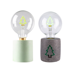 Christmas Hot  DIY Filament RGB Colorful A60 G80 G95 G125 Cartoon Bulb LED Filament Bulb With Lamp Base