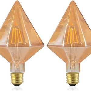 XGY Factory Decorative 4W Glass E26 E27 B22d 1800K 2200K 60lm Amber Clear Special Shape Bulb Modern LED Filament Bulb