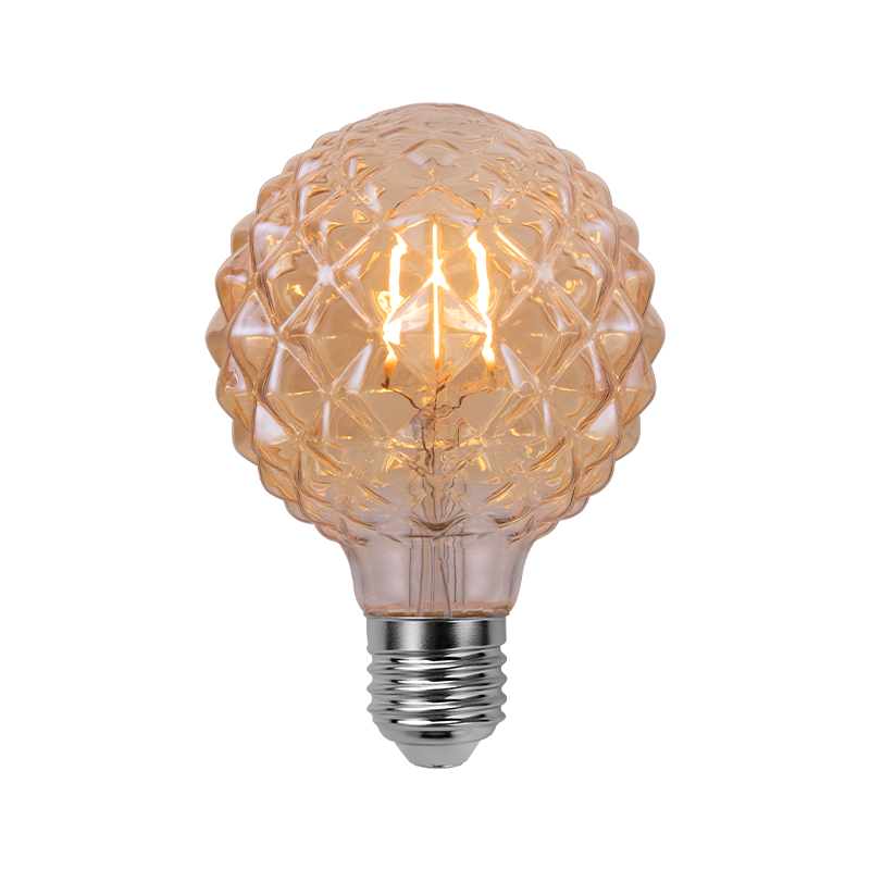 XGY Factory Decorative 4W Glass E26 E27 B22d 1800K 2200K Round 60lm Amber Clear Special Shape Bulb Modern LED Filament Bulb