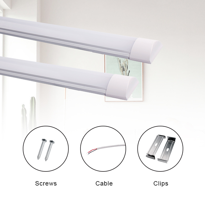 China Factory 18W 24W 36W 40W 6500K 8000K CCT SMD2835 Painted Iron PC LED Purification Lamps LED Linear Fixture